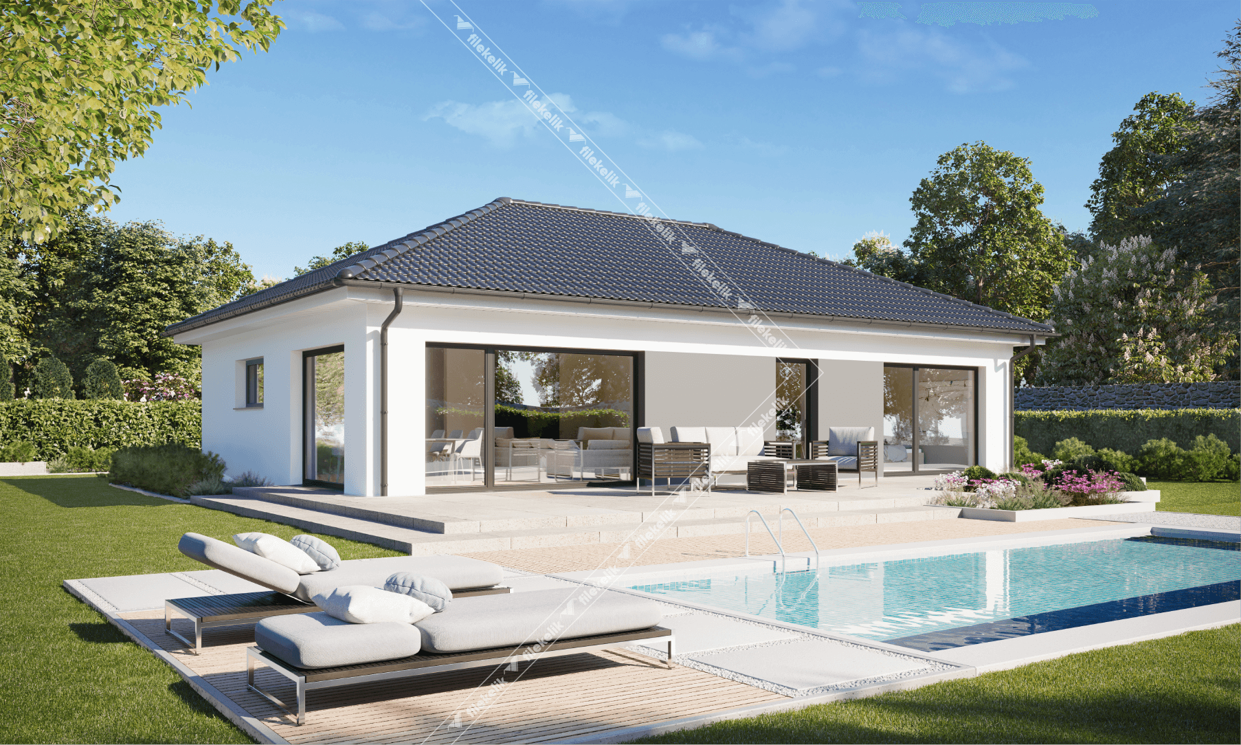 101 m² Tek Katlı Çelik Ev Sardunya