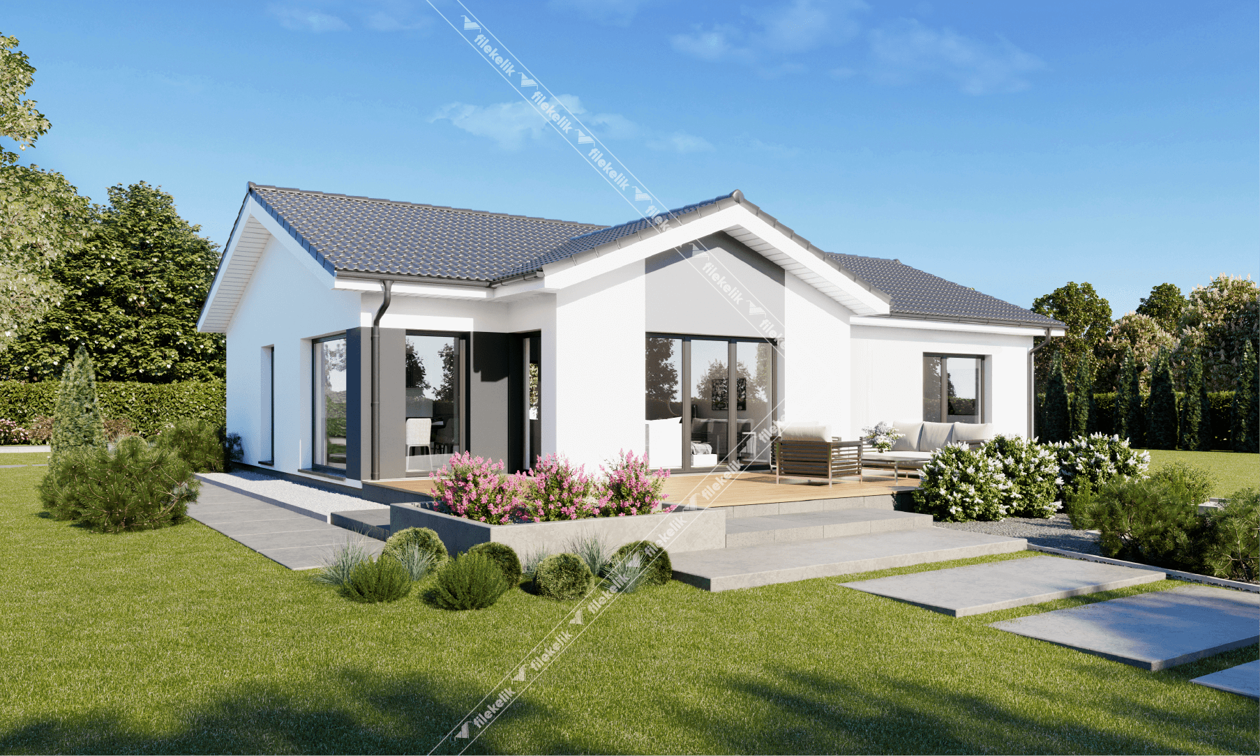 116 m² Tek Katlı Çelik Ev Lavanta