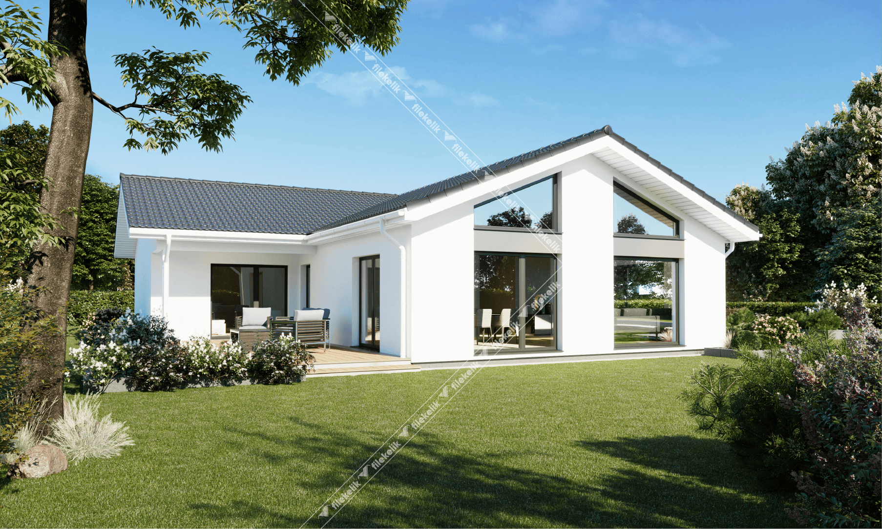 132 m² Tek Katlı Çelik Ev Defne