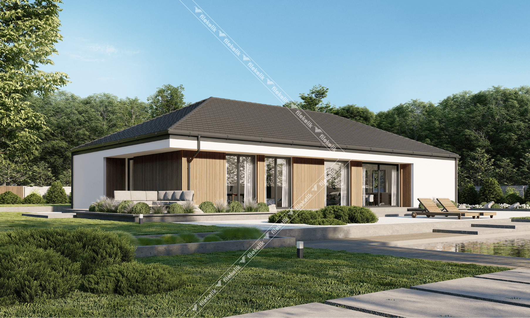 133 m² Tek Katlı Çelik Ev Ihlamur