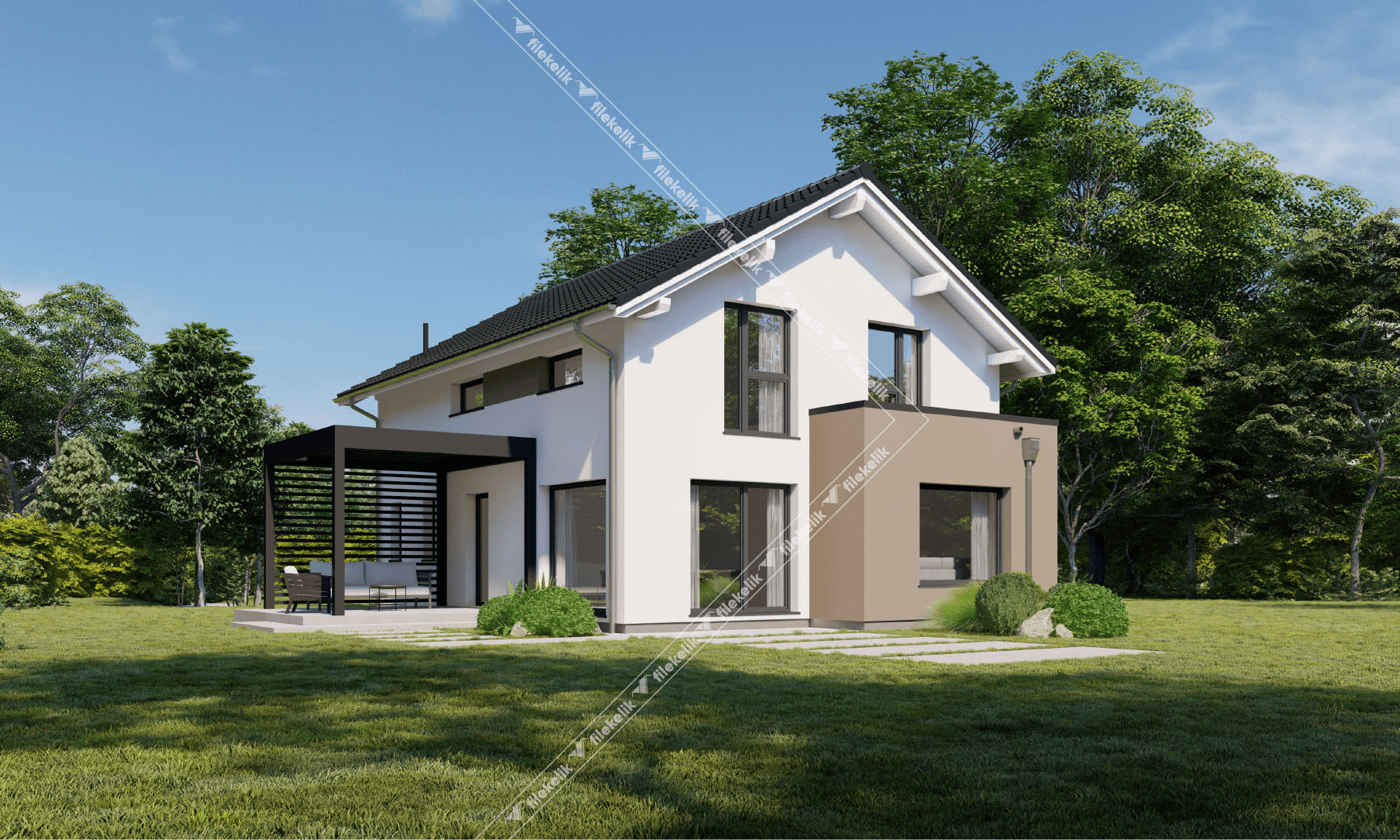 143 m² Çift Katlı Çelik Ev Hülya