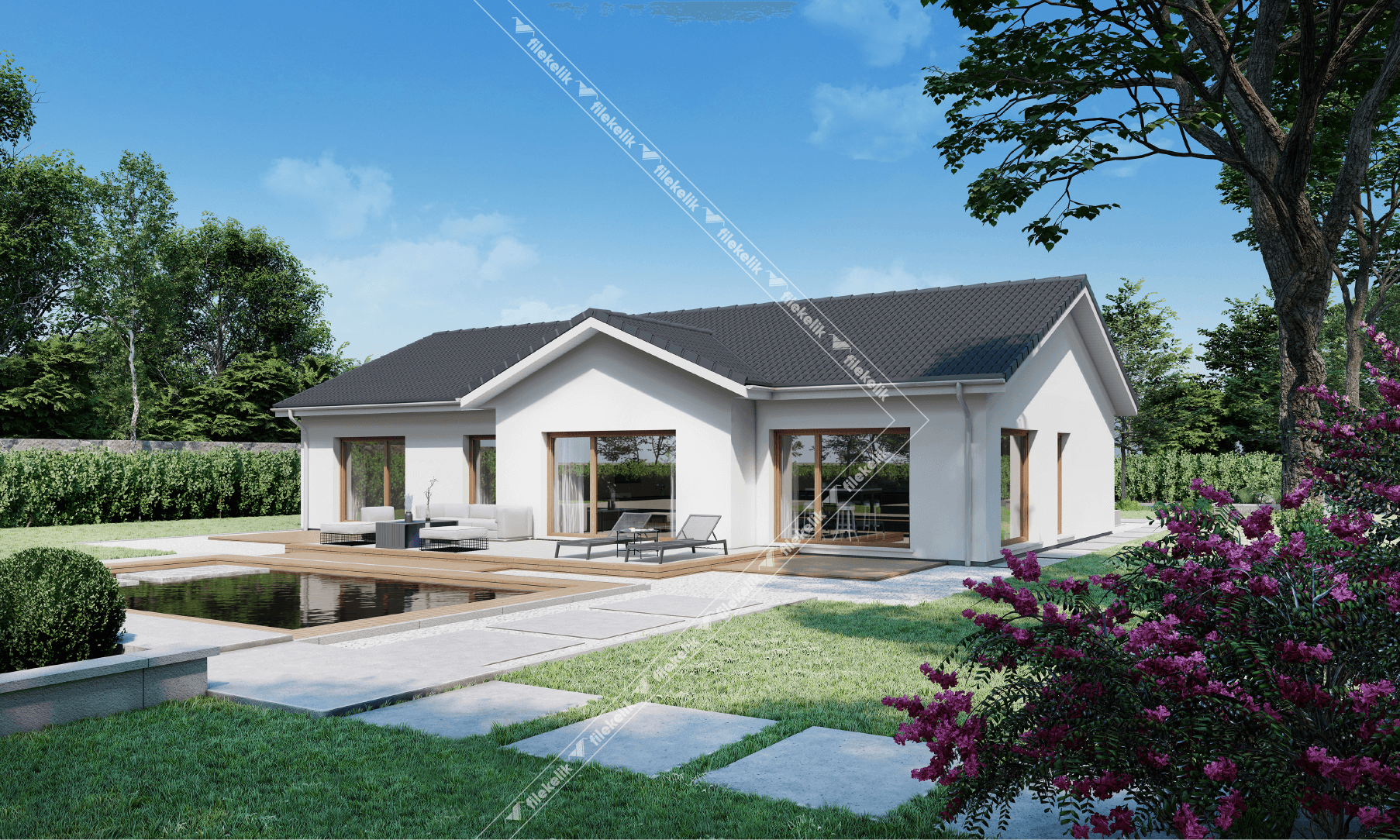 145 m² Tek Katlı Çelik Ev Limonata