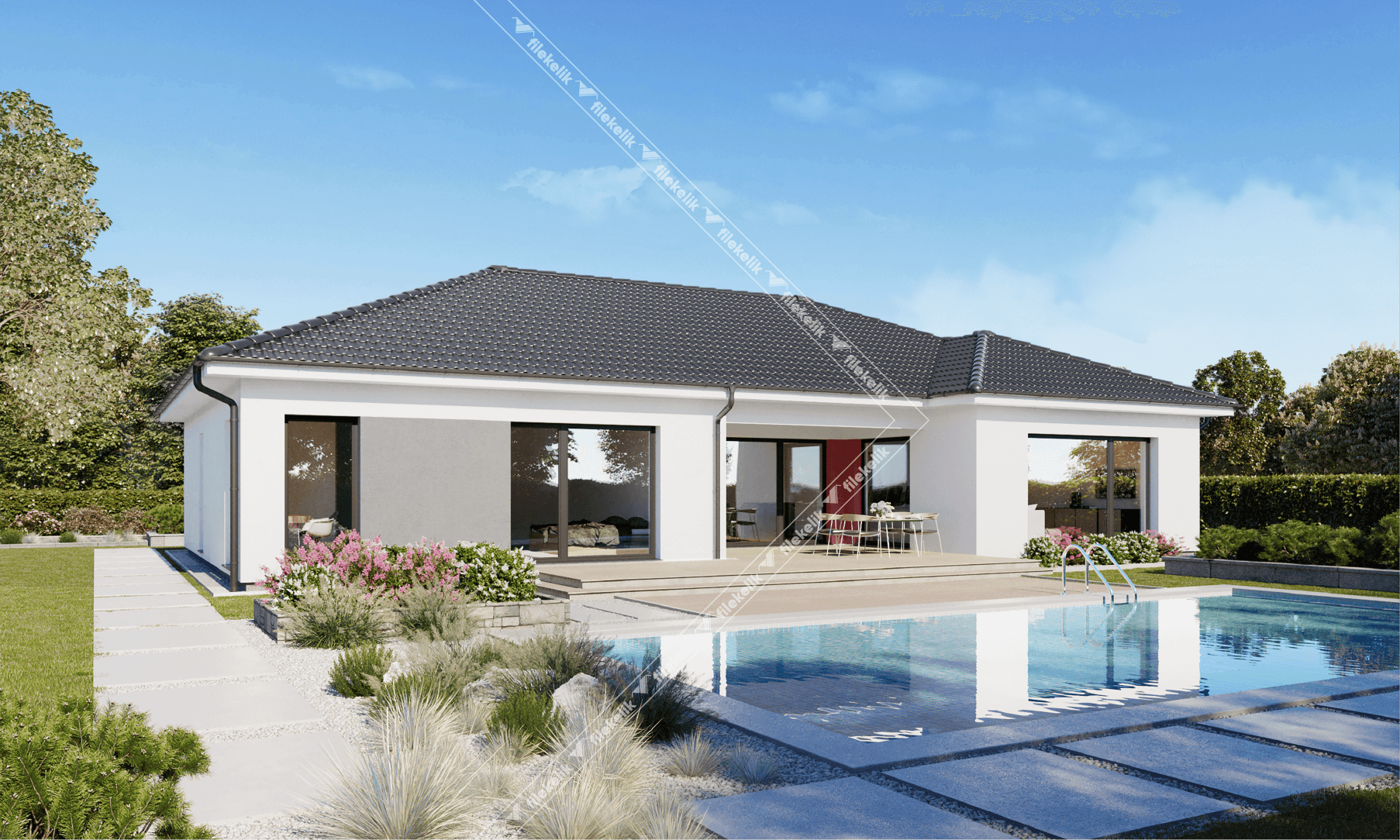 148 m² Tek Katlı Çelik Ev inci