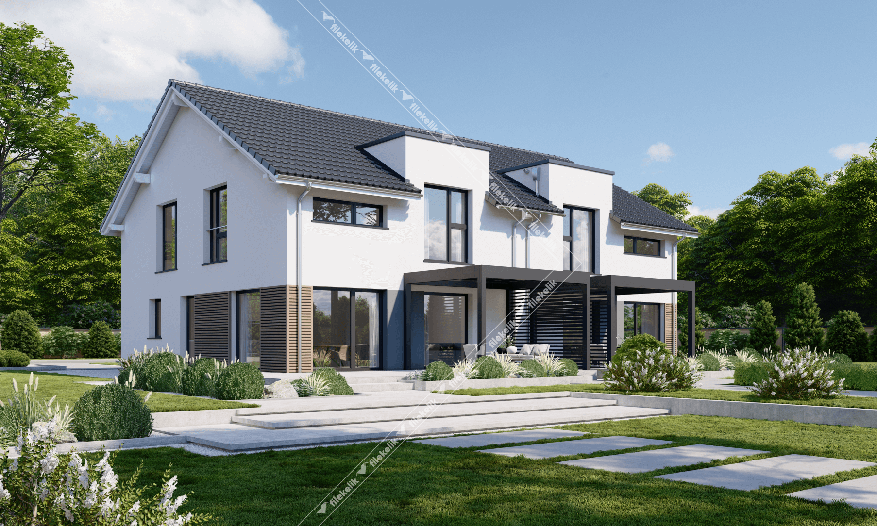 150 m² Çift Katlı Çelik Ev Lotus