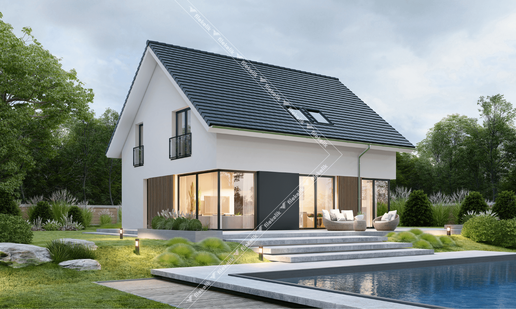 155 m² Çift Katlı Çelik Ev Ziyade