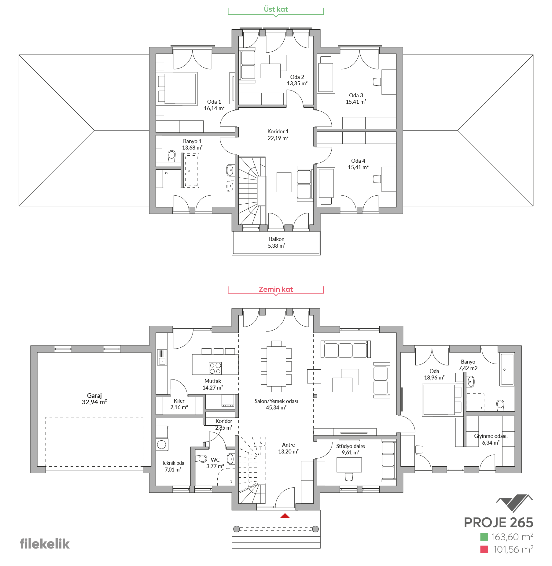 265 m² Çift Katlı Çelik Ev Neva