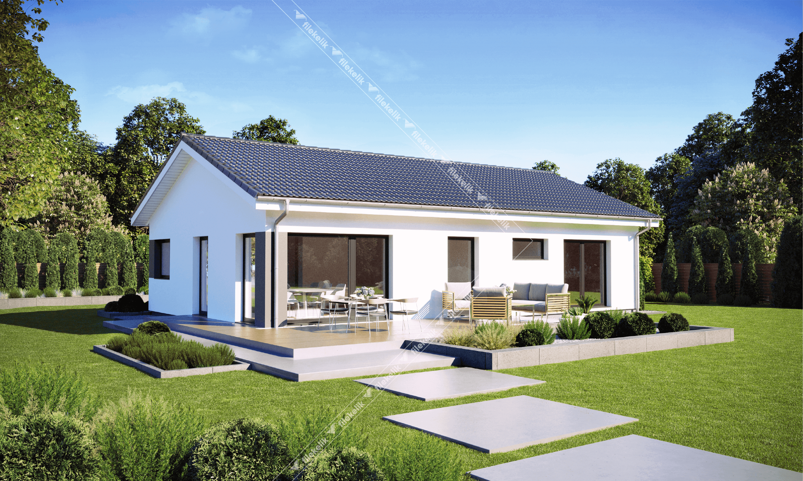 95 m² Tek Katlı Çelik Ev Melis