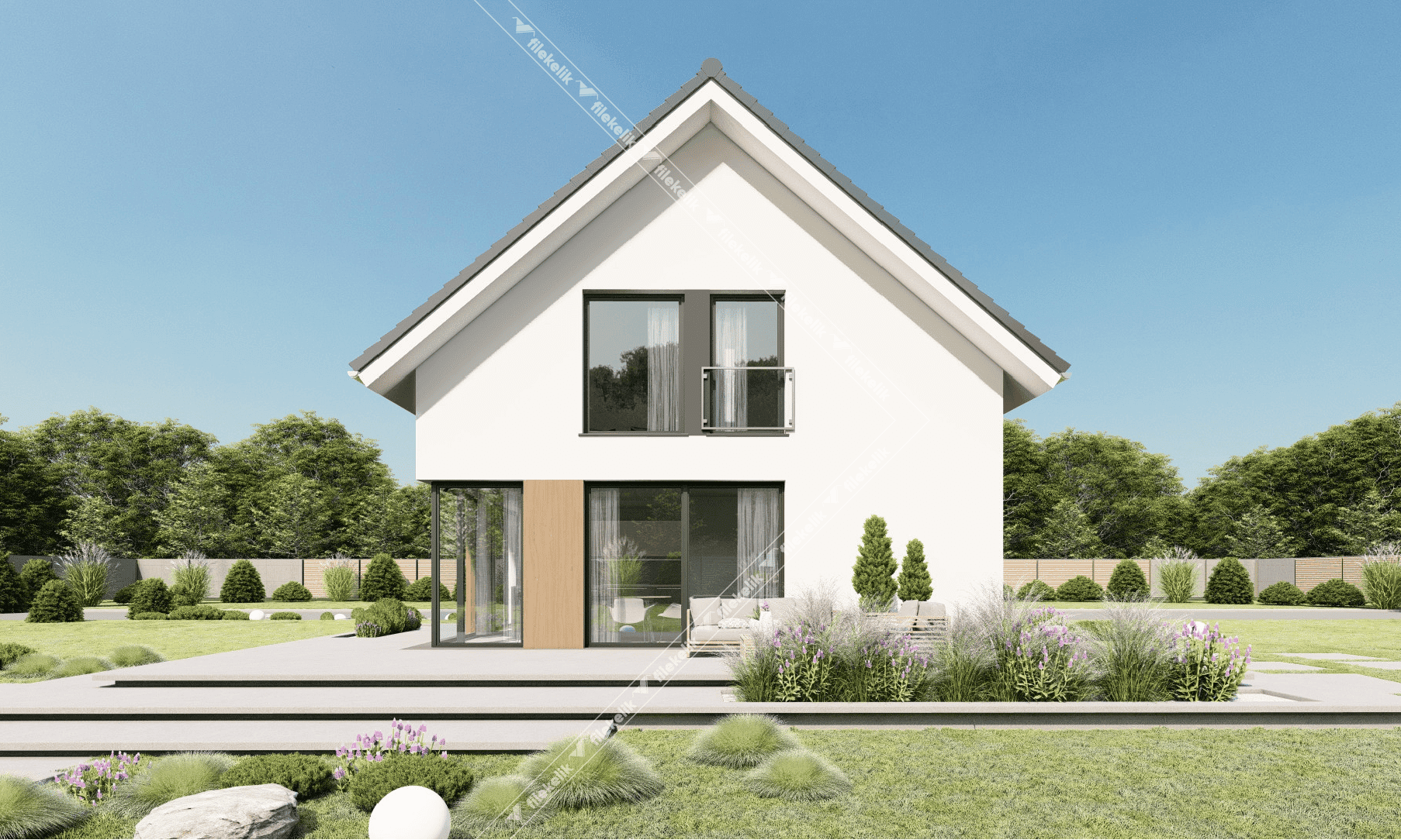 128 m² Çift Katlı Çelik Ev Sadem