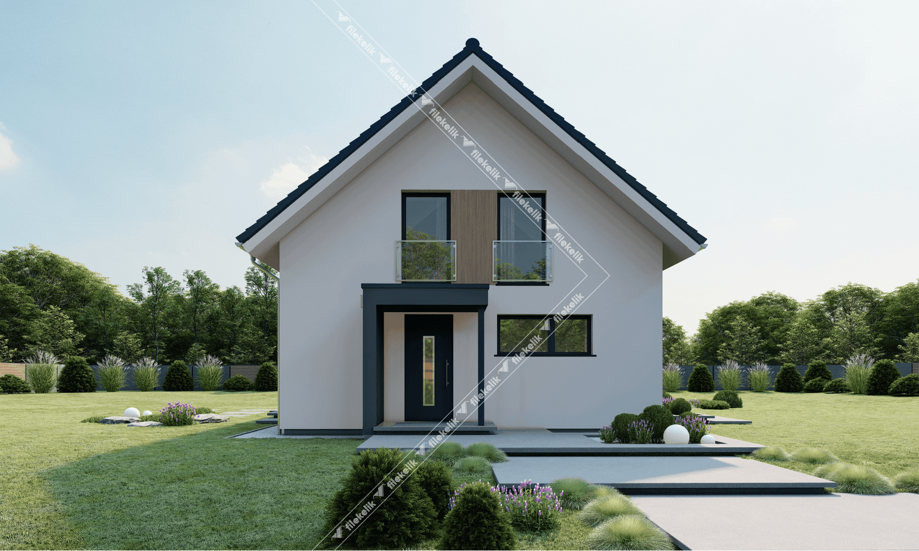 128 m² Çift Katlı Çelik Ev Sadem