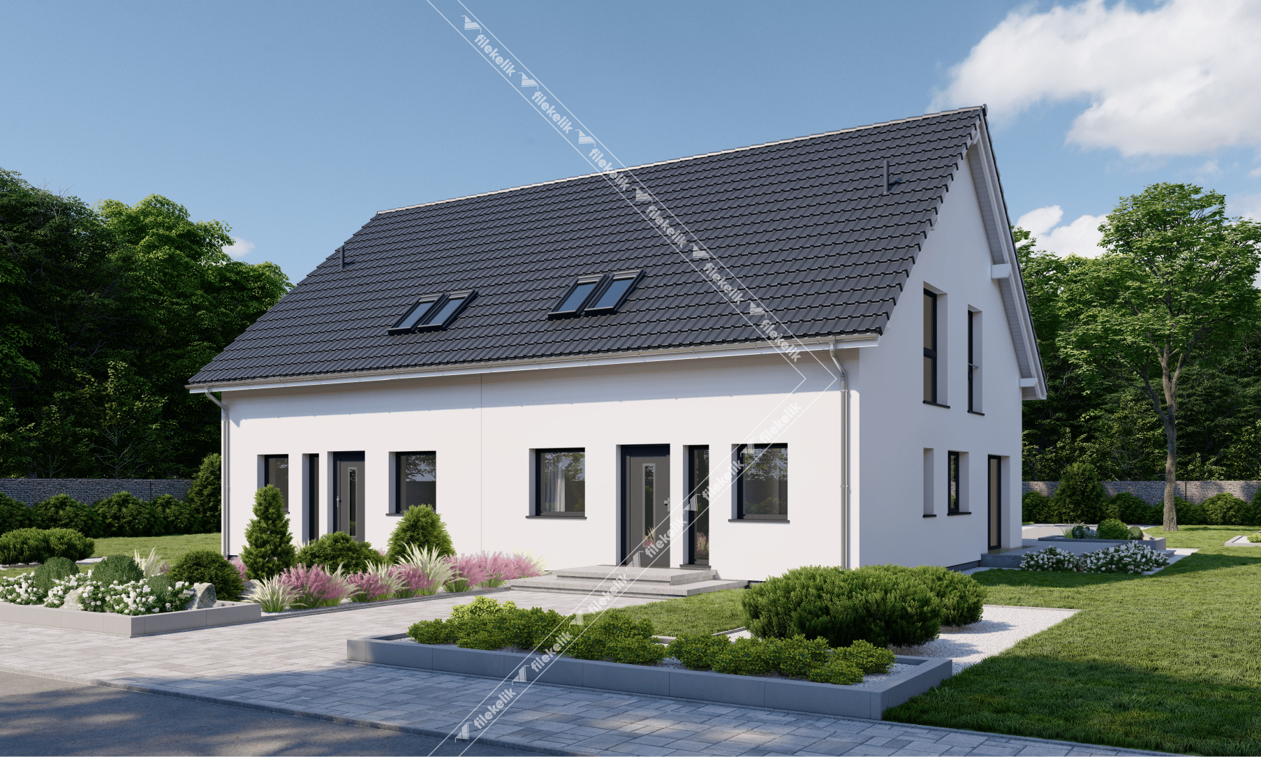 134 m² Çift Katlı Çelik Ev baran