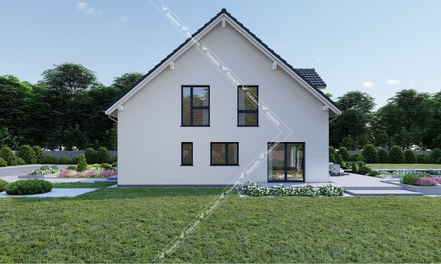134 m² Çift Katlı Çelik Ev baran
