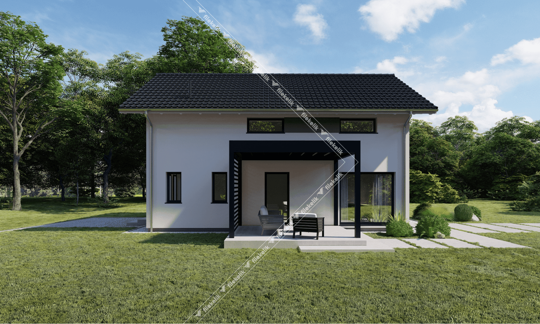 143 m² Çift Katlı Çelik Ev Hülya