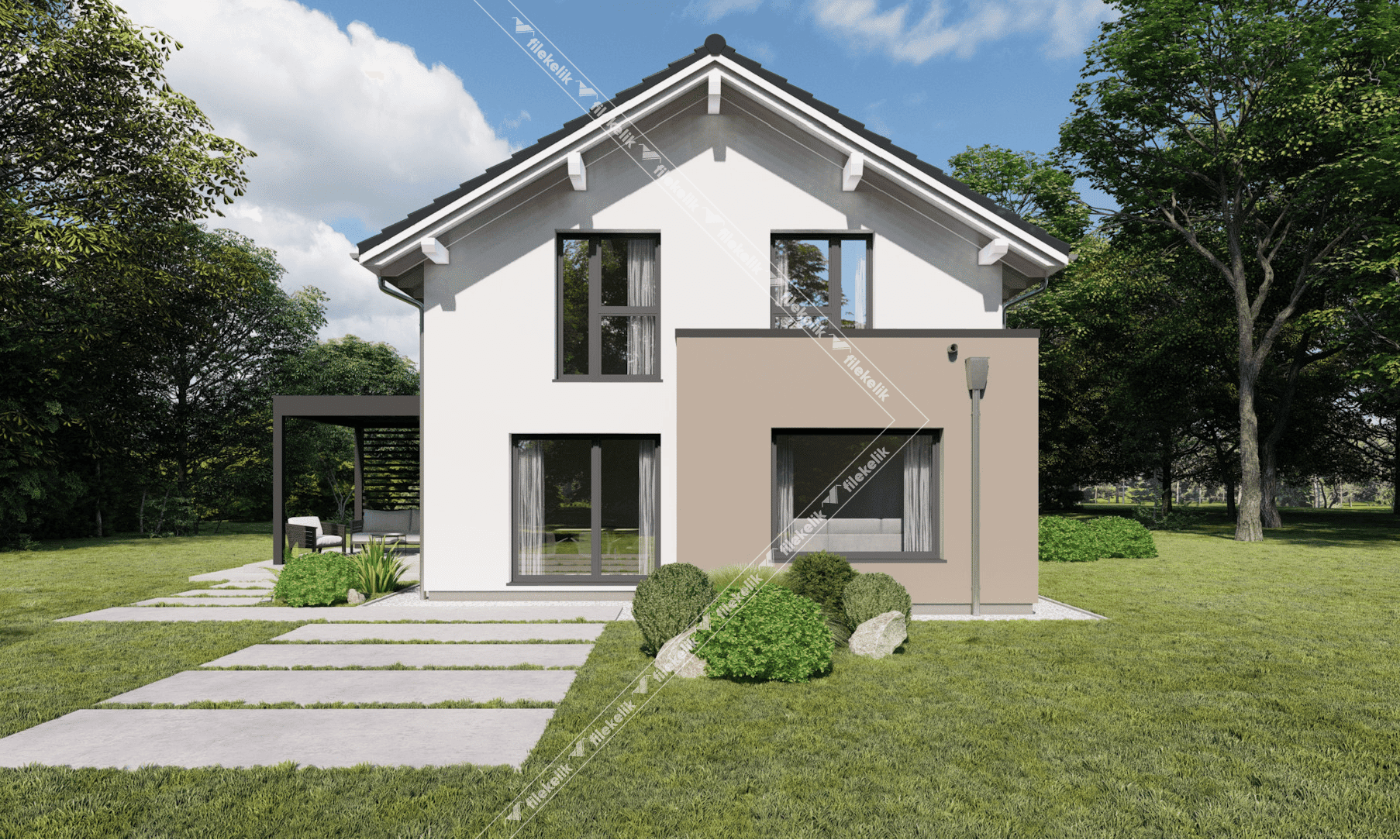 143 m² Çift Katlı Çelik Ev Hülya