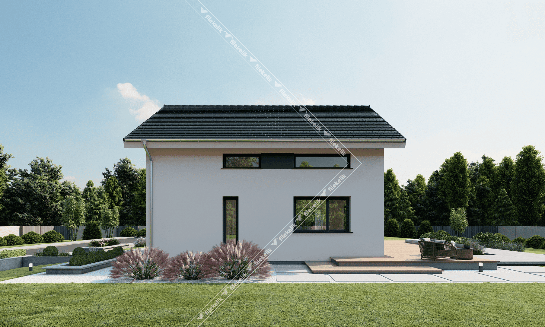 147 m² Çift Katlı Çelik Ev Rüzgar
