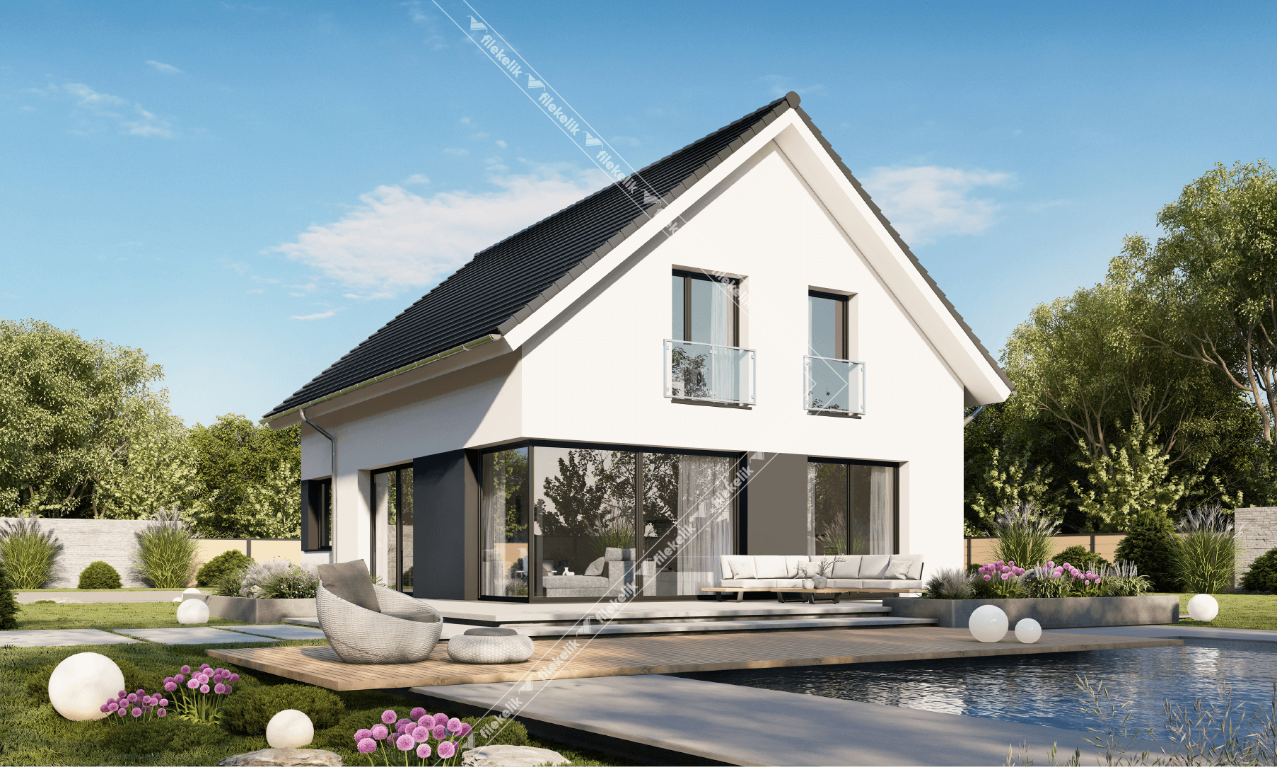 153 m² Çift Katlı Çelik Ev Zira
