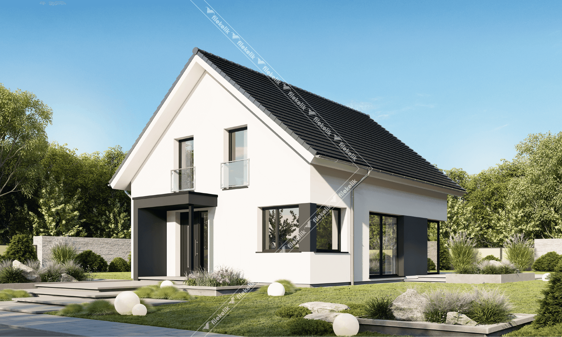 153 m² Çift Katlı Çelik Ev Zira