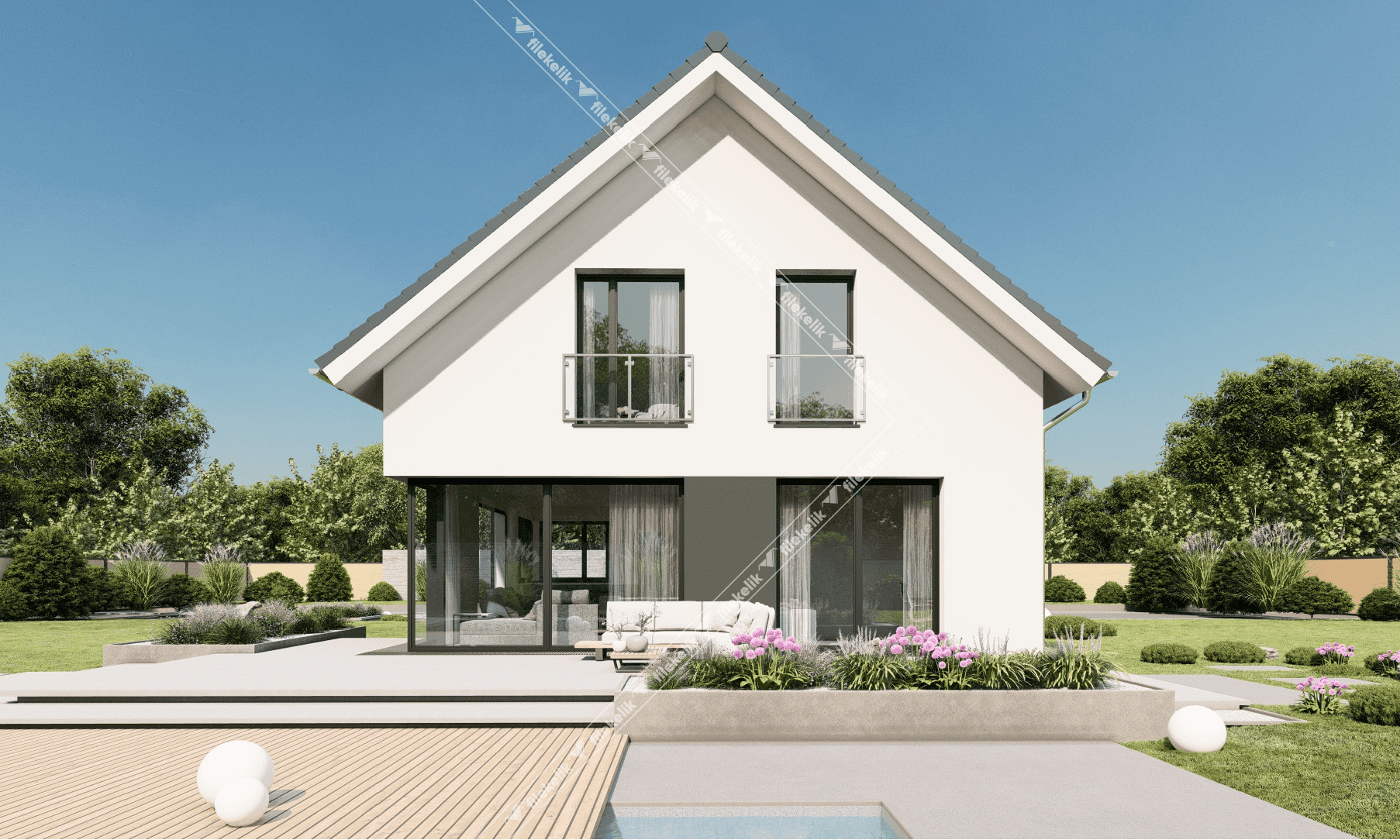 153 m² Çift Katlı Çelik Ev Zira