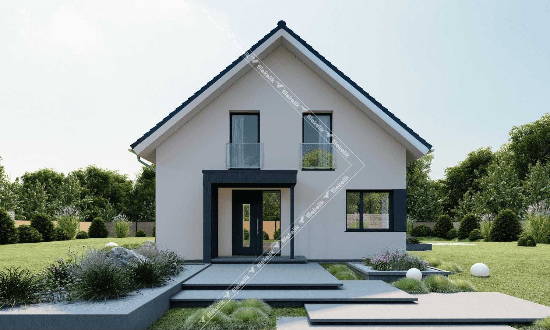 153 m² Çift Katlı Çelik Ev Zira