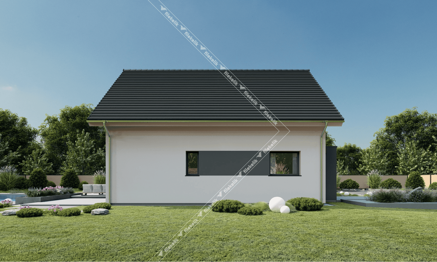 153 m² Çift Katlı Çelik Ev Zira