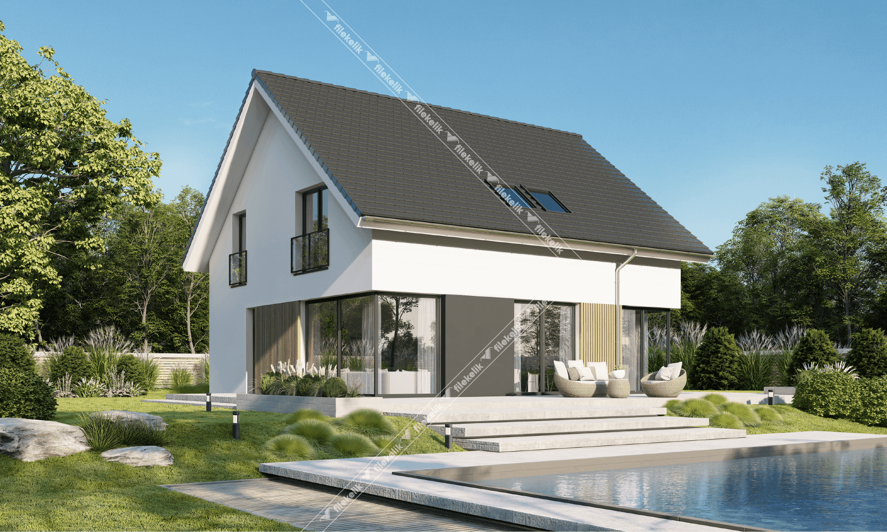 155 m² Çift Katlı Çelik Ev Ziyade