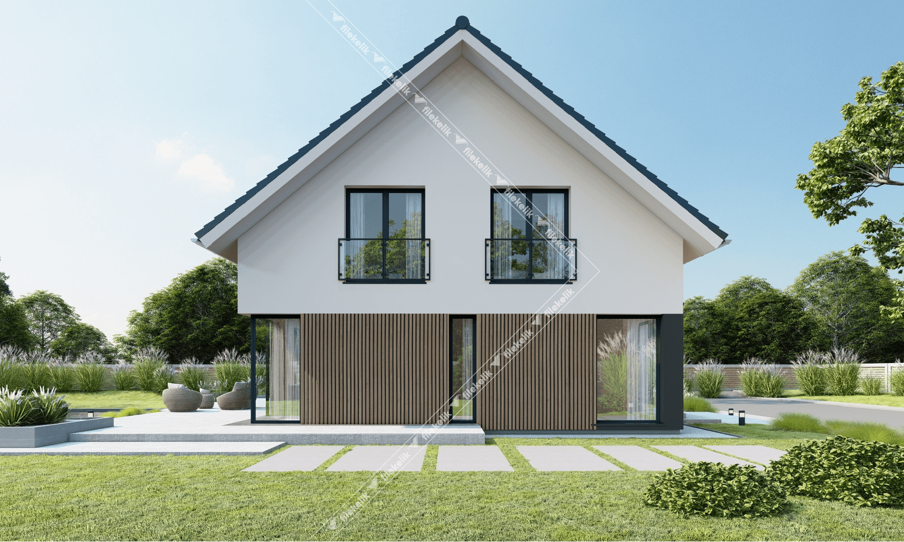 155 m² Çift Katlı Çelik Ev Ziyade
