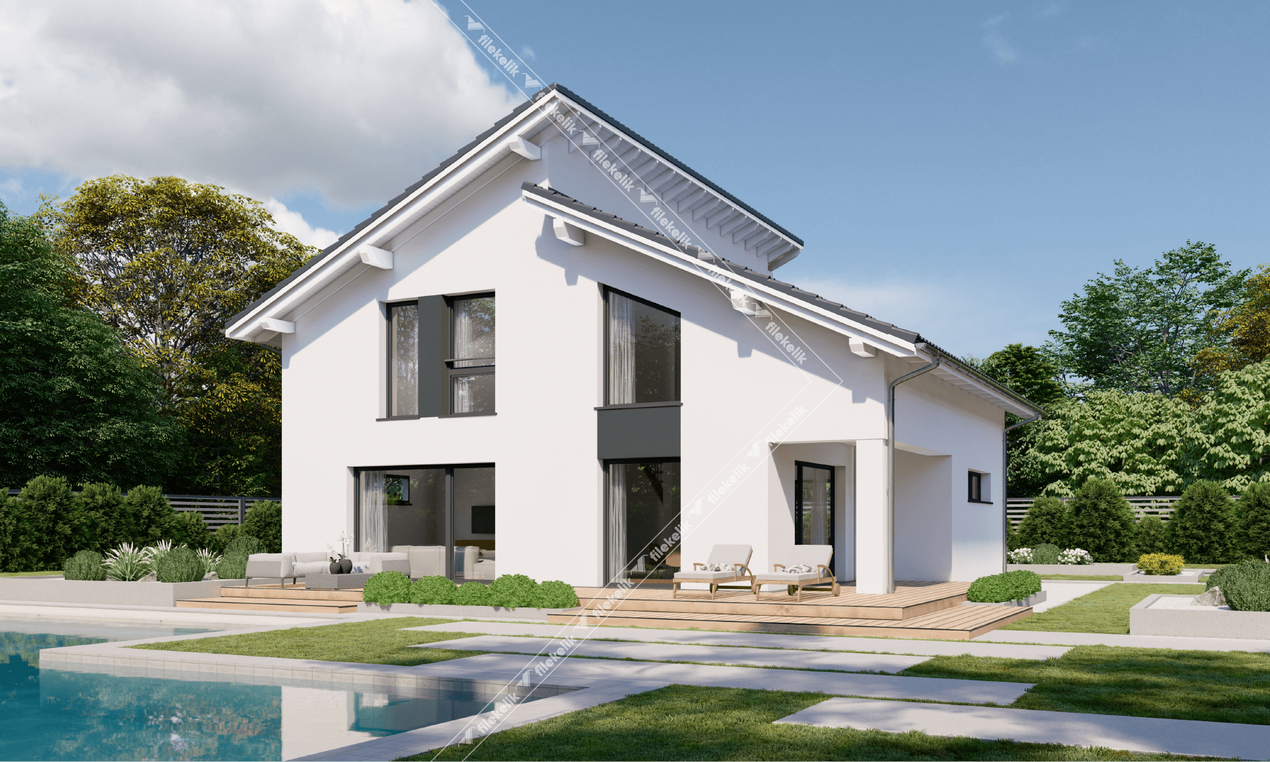 169 m² Çift Katlı Çelik Ev Alaz