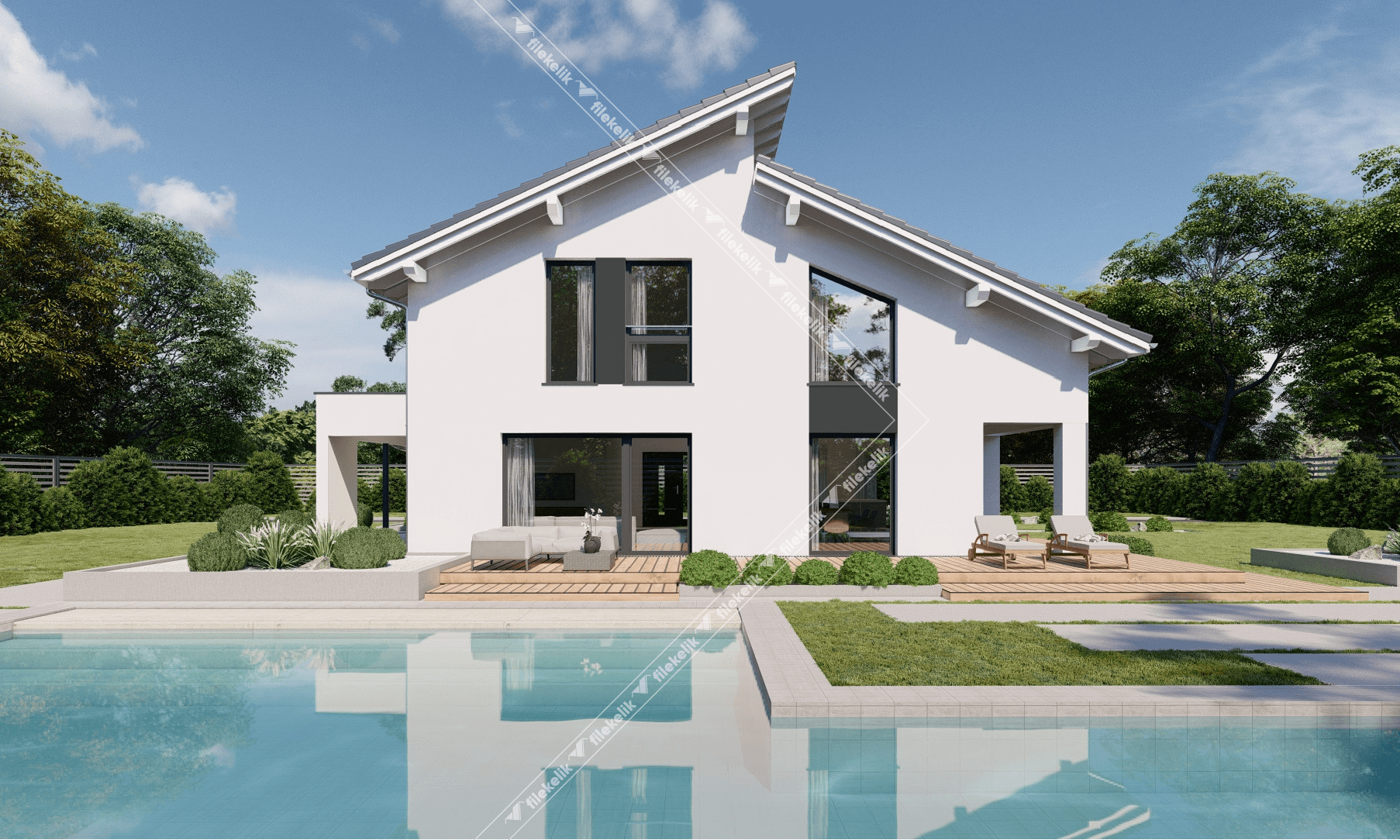 169 m² Çift Katlı Çelik Ev Alaz
