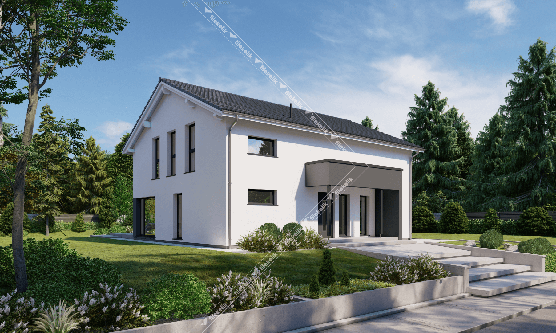233 m² Çift Katlı Çelik Ev Salkım