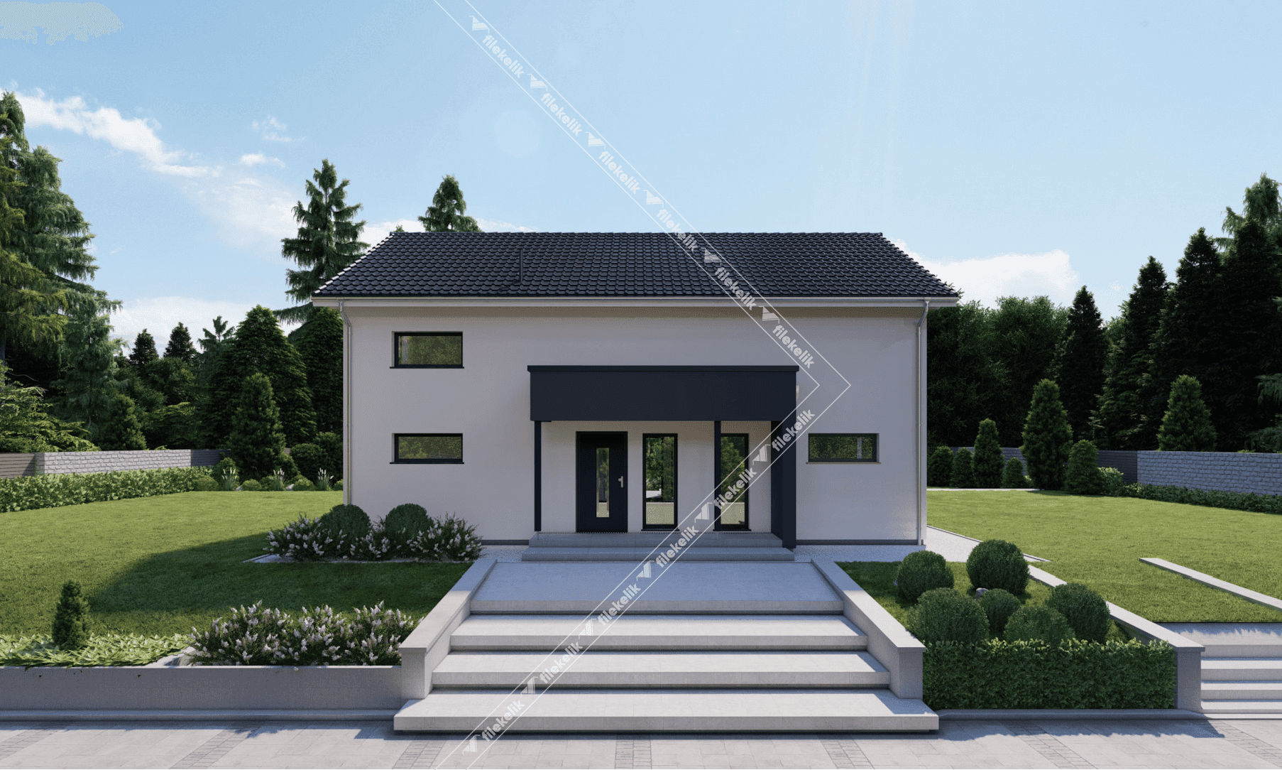 233 m² Çift Katlı Çelik Ev Salkım