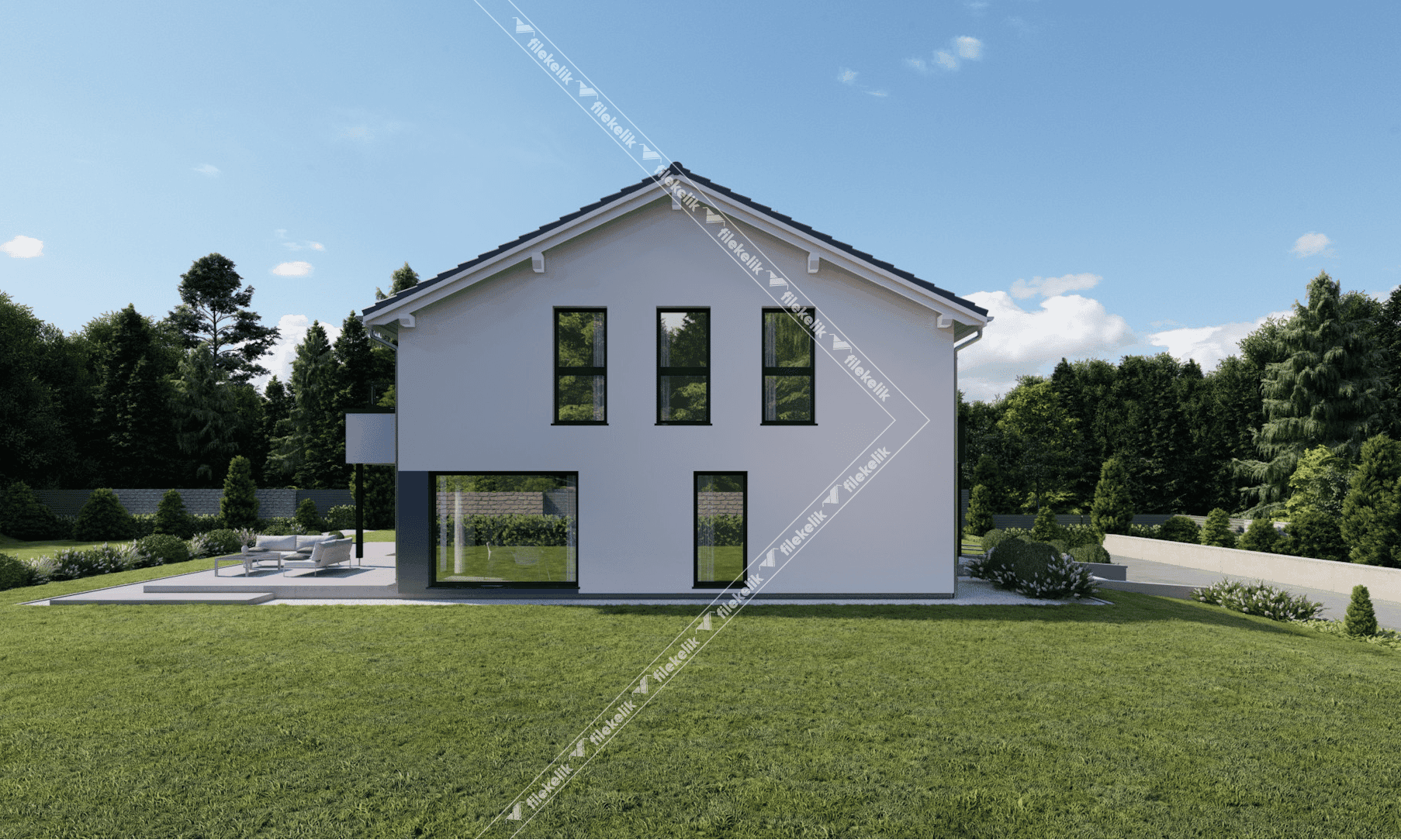 233 m² Çift Katlı Çelik Ev Salkım