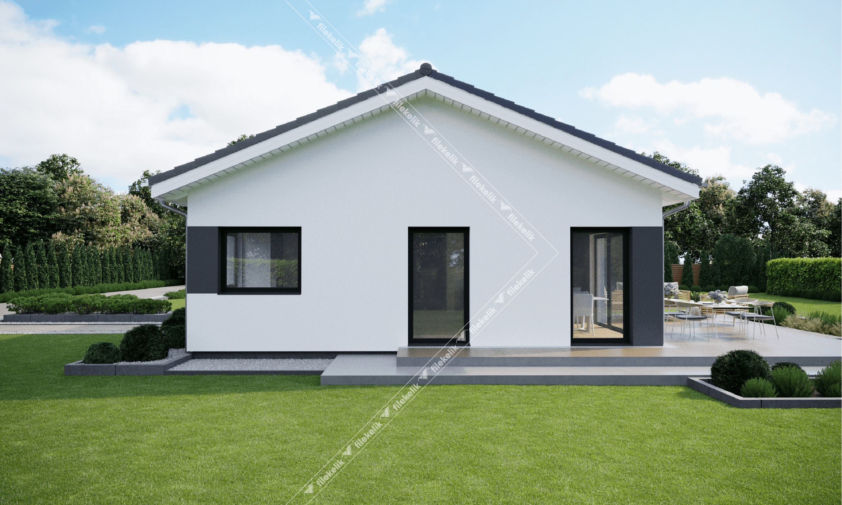 95 m² Tek Katlı Çelik Ev Melis