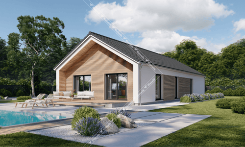 121 m² Tek Katlı Çelik Ev Sera