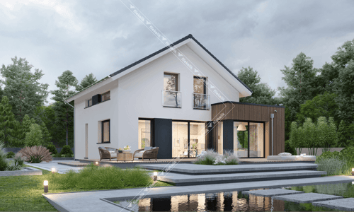 147 m² Çift Katlı Çelik Ev Rüzgar