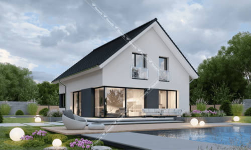 153 m² Çift Katlı Çelik Ev Zira