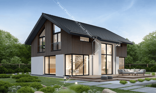 161 m² Çift Katlı Çelik Ev Karamel