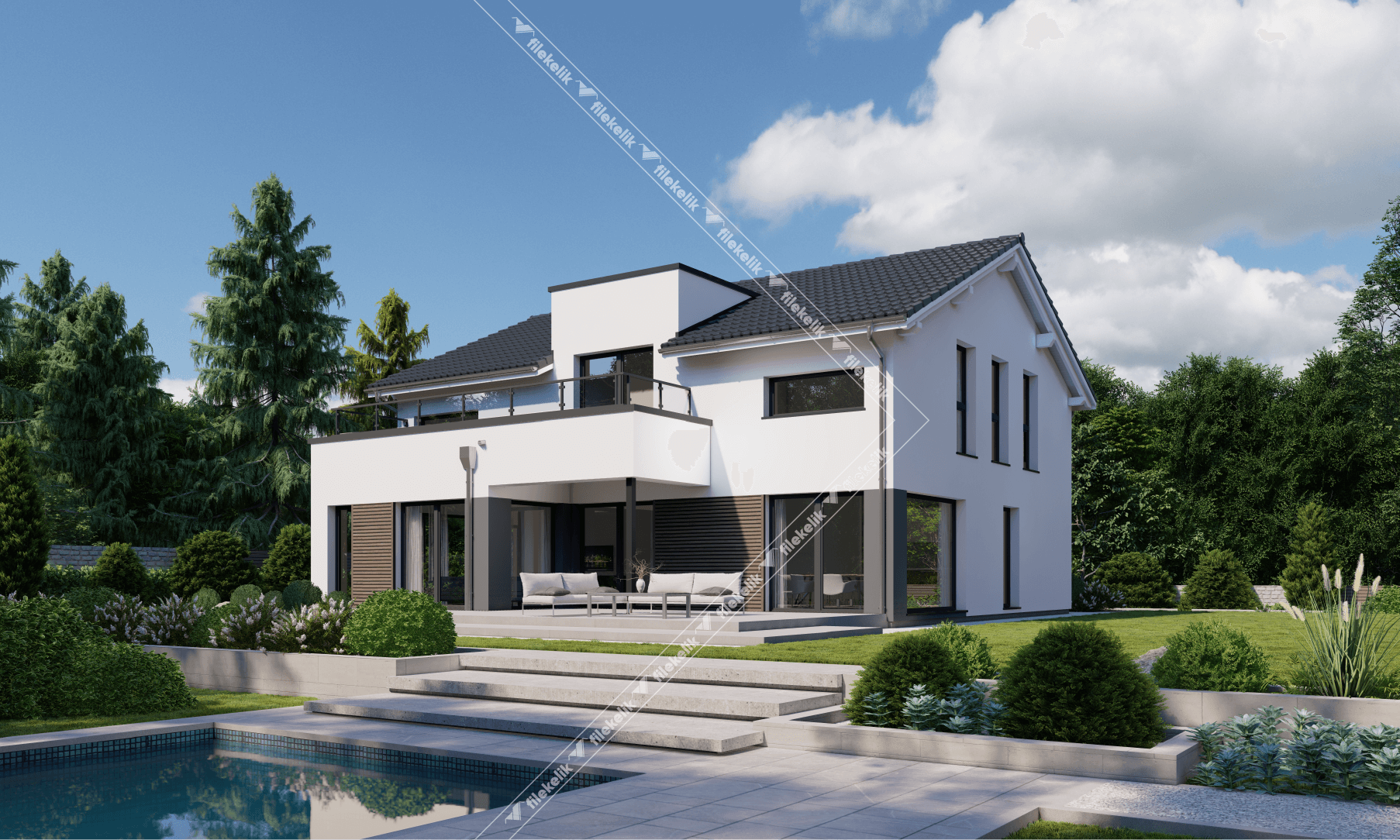 233 m² Çift Katlı Çelik Ev Salkım